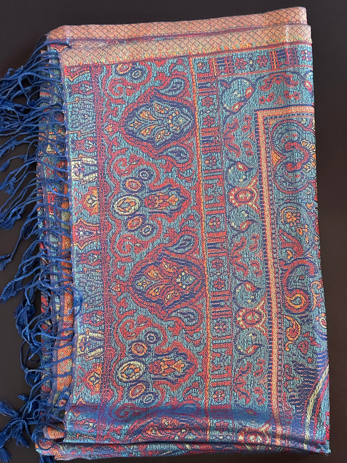 100% Pure Silk Ink blue hand loomed wedding Opera shawls scarfs