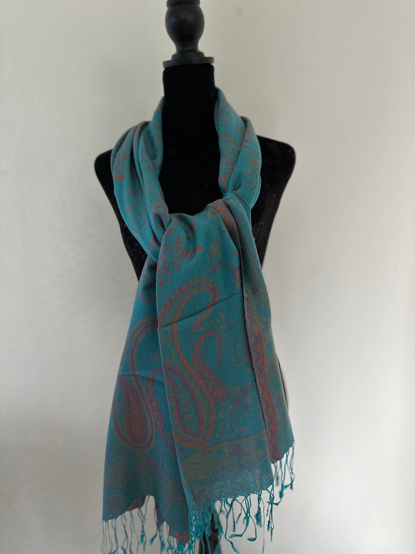 Women's luxury Silk Shawls Scarfs, perfect for Wedding, Opera, Dance - Sea green