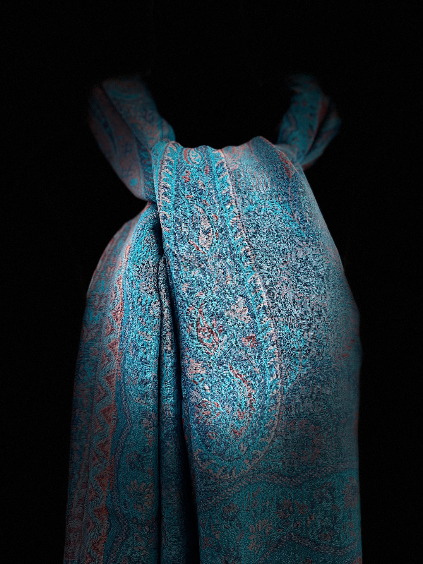 Women's luxury Silk Shawls Scarfs, perfect for Wedding, Opera, Dance - Dark Turquoise