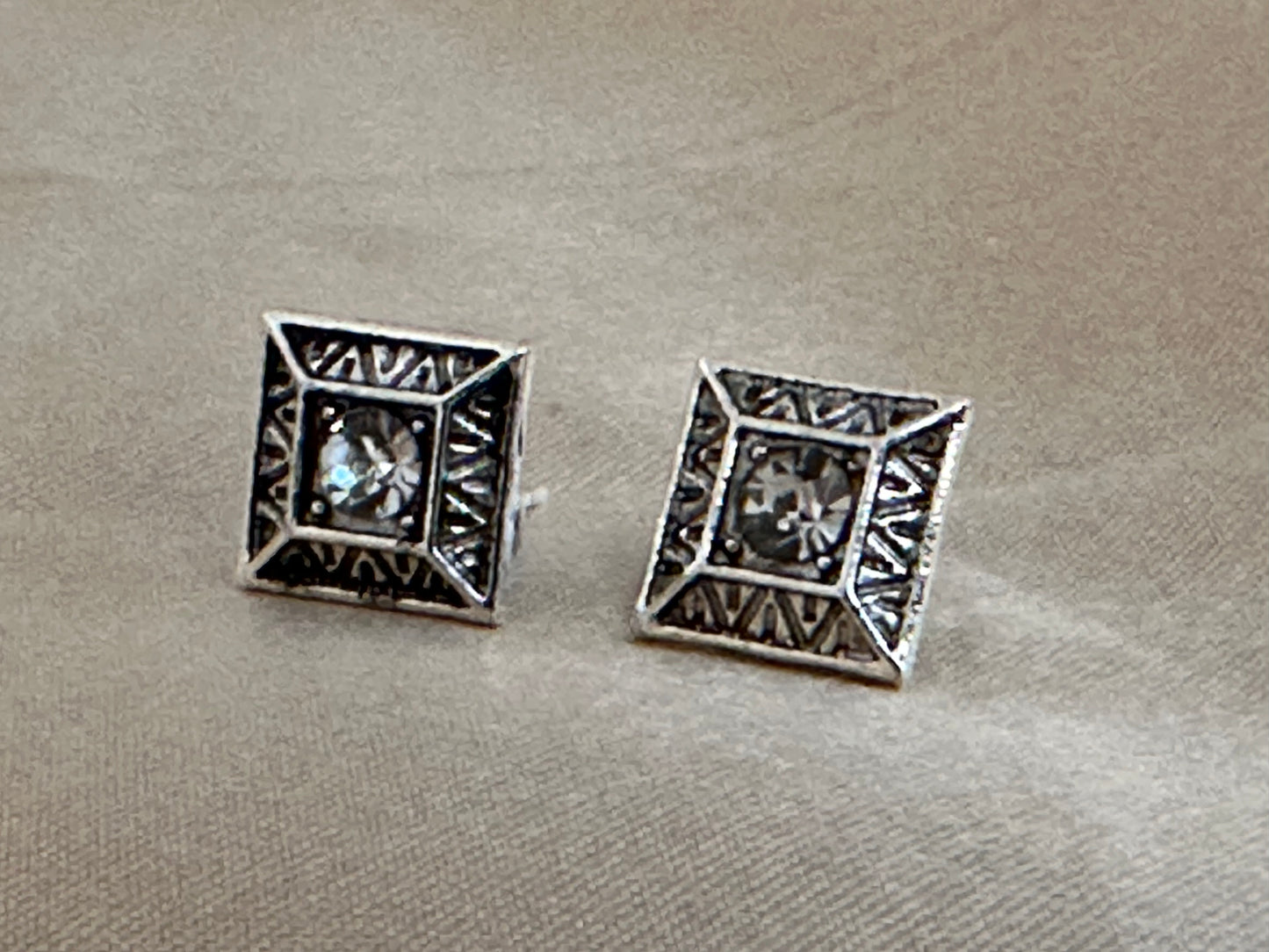 Women and Kids Fashion Earrings - Square Studs